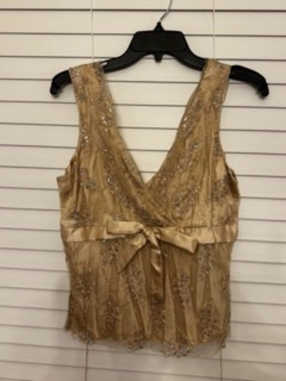 VTG Y2K Lace Mesh Embellished Babydoll Top S Fairy Boho-Chic Fairy Romantic